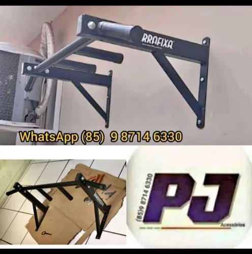 Barra reforçado parede com suporte pra saco de pancadas. Entrega grátis