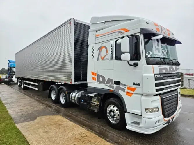 DAF XF 105.460 6x2 Ano 2019 Susp Mola Carreta Baú 2 Eixos Nostra Ano 26 0km Pronta Entrega