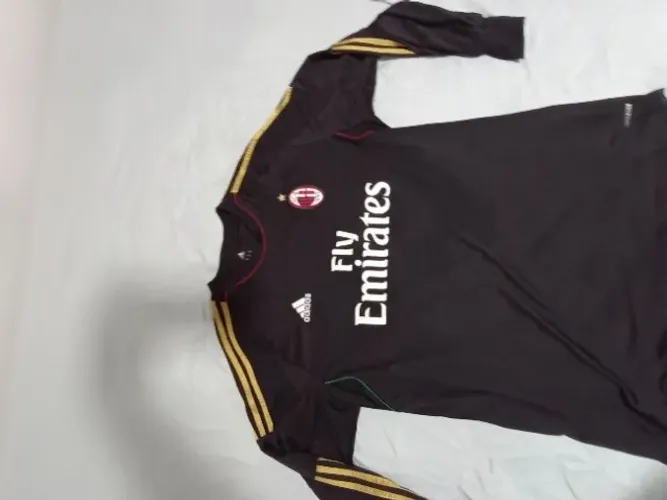 Camisa Goleiro Milan 2013 2014 Adidas Manga Longa Preta G Original