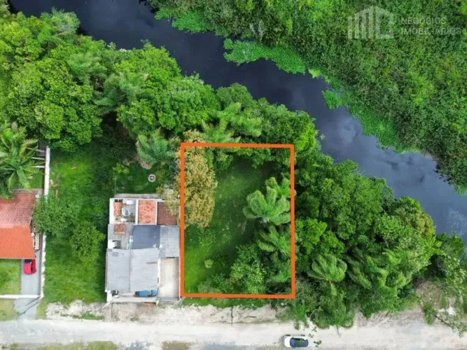 Terreno fundos p/ o Rio Perequê com de 510,00m²| Costeira - BBS
