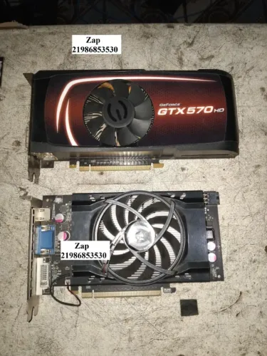 Duas Placas de Videos para conserto Ou tirar peças 