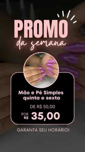 Promoção de unhas