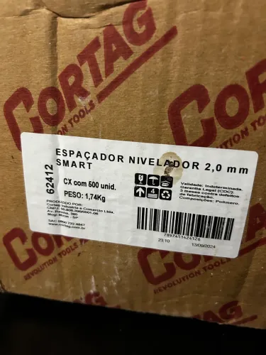 Espaçador nivelador 2,0mm