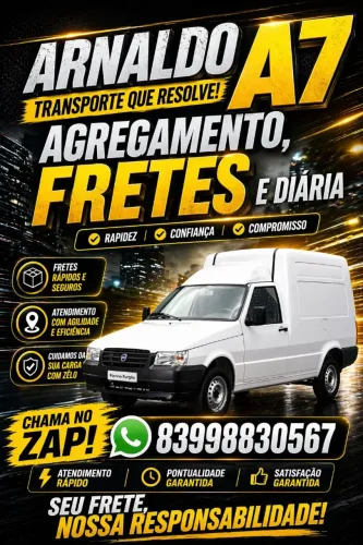 Frete Diárias e pequenas Mudanças 