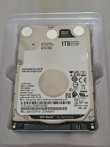 HD WD BLACK 1 TB 2.5 TEL: *