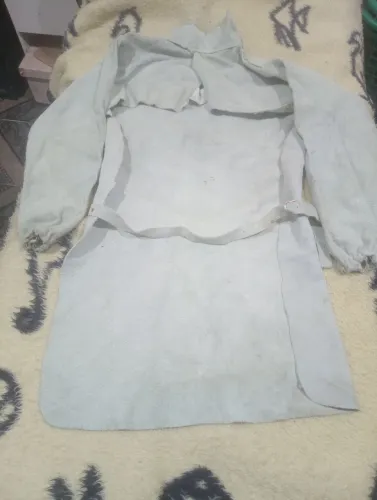 Roupa e avental de raspa para soldador e seralhero 