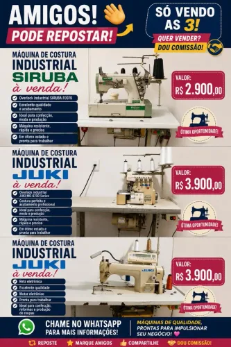Máquina de costura industrial