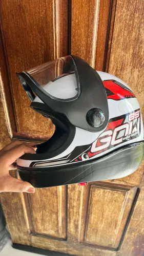 Capacete Gol / tamanho 60 Branco