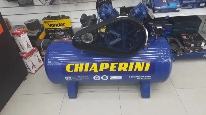Compressor Chiaperini 200L industrial 3 HP/ 175psi/ 15 pés/ bivolt
