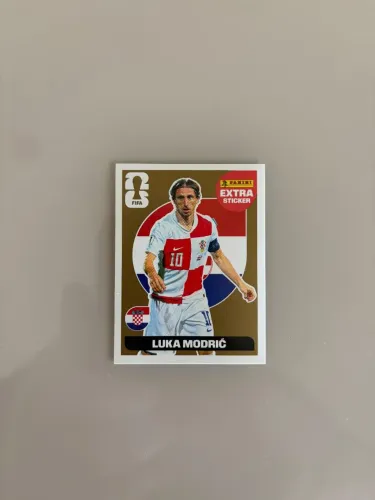 STICKER RARA LEGEND MODRIC OURO
