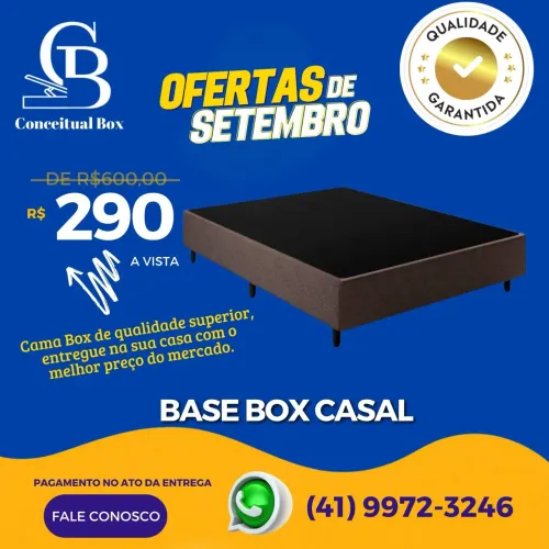 Base box casal convencional
