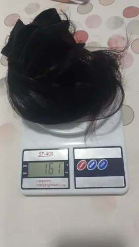 Cabelo humano indiano 55 centímetros, 160 gramas