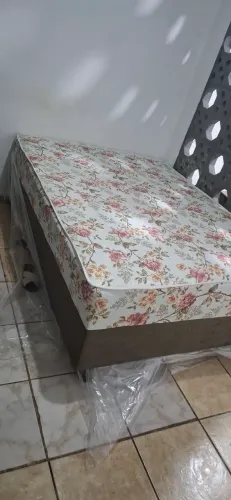 Cama box casal conjugada