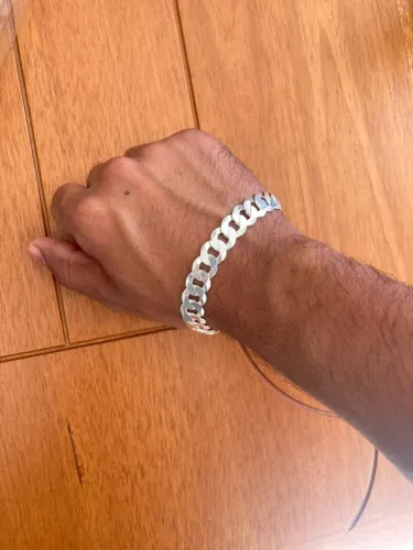 Prata 925 pulseira 21cm 25g