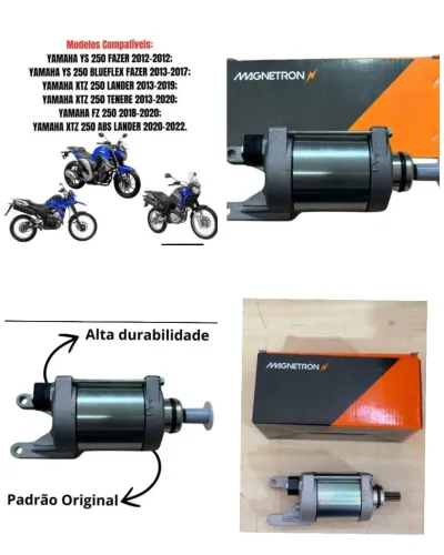 MOTOR DE ARRANQUE FAZER 250, LANDER E TENERE