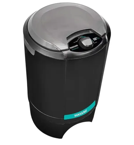 SUGGAR CENTRIFUGA DE ROUPAS GIROMAX 15KG PRETA 127/220V
