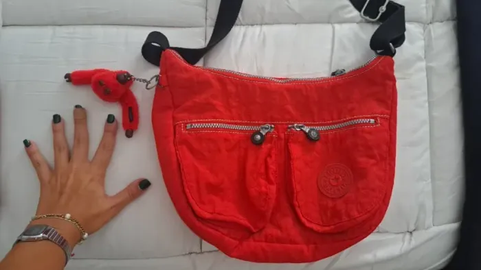 Bolsa Kipling vermelha