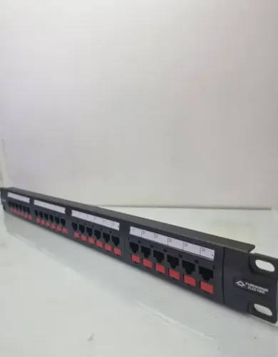 Patch Panel Furukawa 24 Portas Rj45 Para Rack De Rede