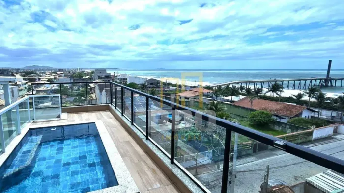 Cobertura com 3 quartos à venda com vista-mar, Costa Azul - Rio das Ostras/RJ