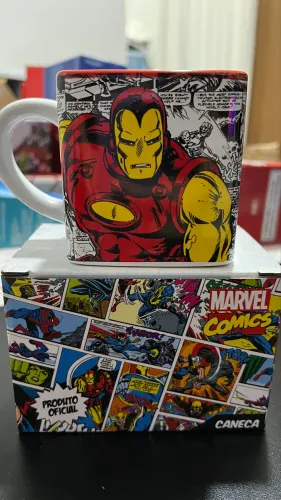 Caneca quadrada Homem de Ferro