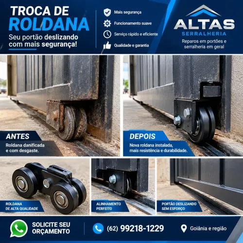 Troca de roldana