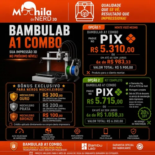 Bambu Lab A1 Combo - Impressora 3d