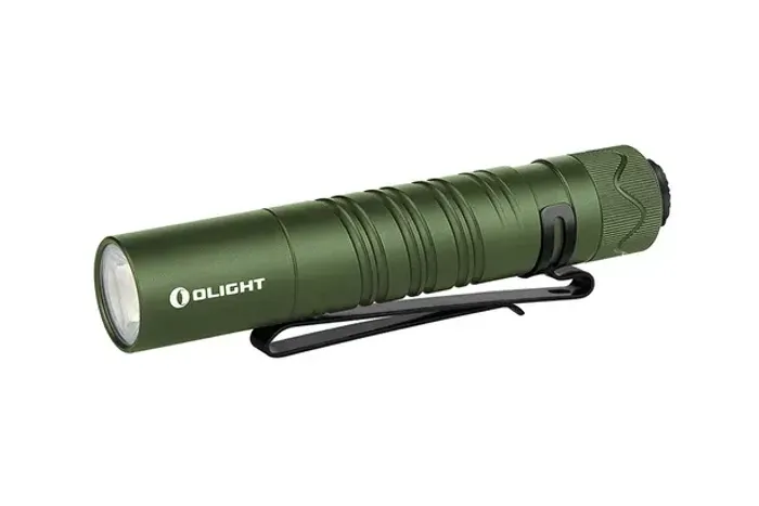 anterna LED recarregável Olight Limited Edition i5R EOS EDC, verde oliva, 350 lúmens