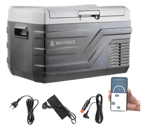 Geladeira Freezer Automotiva 30L Quadrivolt Digital App 12V 24V 110V 220V