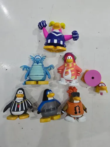 Bonecos clube do pinguim disney 6 bonecos