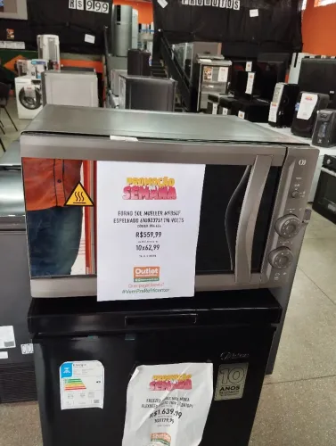 Forno Elétrico 50ltrs Novo Barato 10x63,00