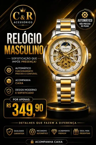 Relógio masculino automático Xufeng 349.00