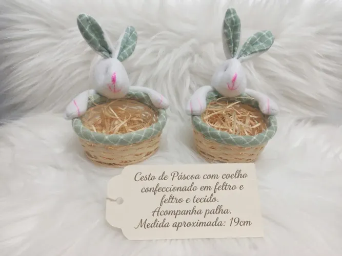 Cesto de Páscoa em feltro