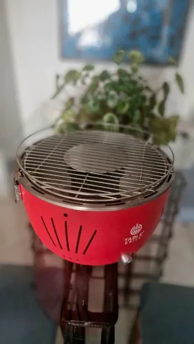 CHURRASQUEIRA DE MESA CARVÃO E ELETRICIDADE