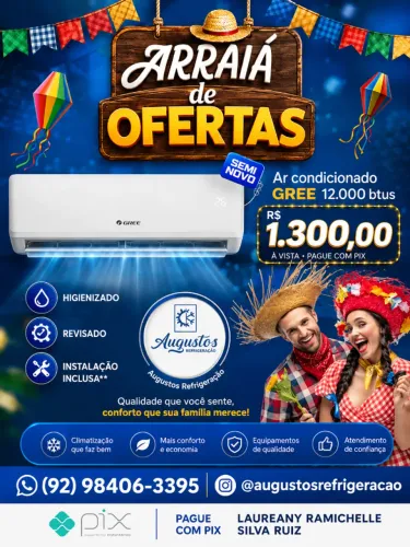 Vendo ar condicionado Gree 12000 btus