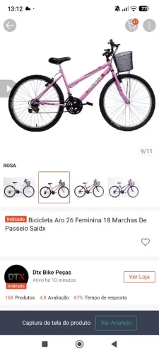 Bike desmontada na caixa ,nova,comprei mas nunca usei,pois ganhei um patinete
