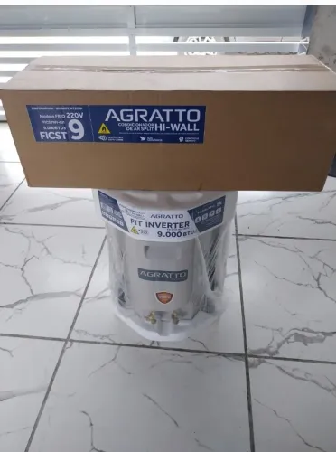 Vendo ar-condicionado Agratto inverter de 9 mil btus