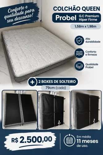 Cama Queen Probel - Pouco usada