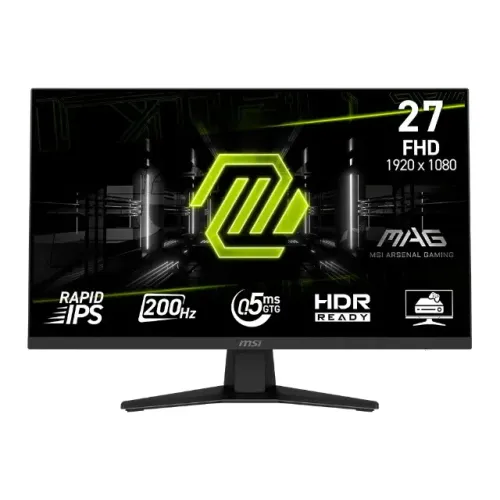 Monitor MSI MAG 27 Pol, Full HD, 200 Hz, 0.5 ms, Rapid IPS, HDR Ready, Novo, Lacrado