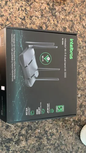 Roteador Intelbras RX 3000 Wi-Fi 6 AX3000 Dual Band - Nunca Usado