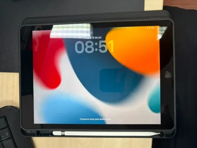 iPad 9ª Geração 64GB + Apple Pencil (1ª Ger.) + Capa WB ? Estado impecável