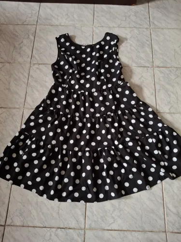 Vestido de bolinha ano 60