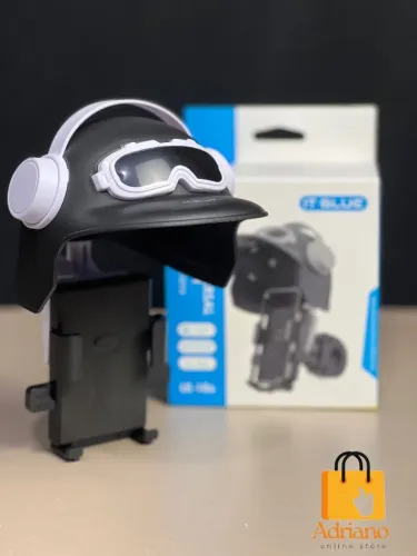 Suporte celular para moto capacete