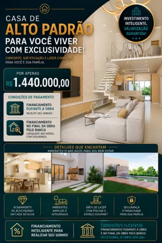 Casa de alto padrão inteligente.