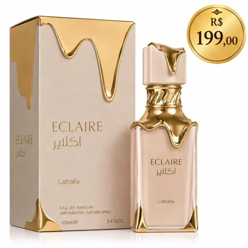 Perfume Arabe Feminino Eclaire Lattafa 100ml - Original Lacrado