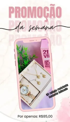 ?KIT DE RELÓGIO FEMININO RESISTENTE A ÁGUA ?