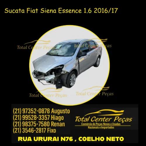Peças Para Retiradas Fiat Siena Essence 1.6 17