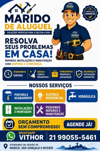 MARIDO DE ALUGUEL PROFISSIONAL - REPAROS E MANUTENÇÃO RESIDENCIAL