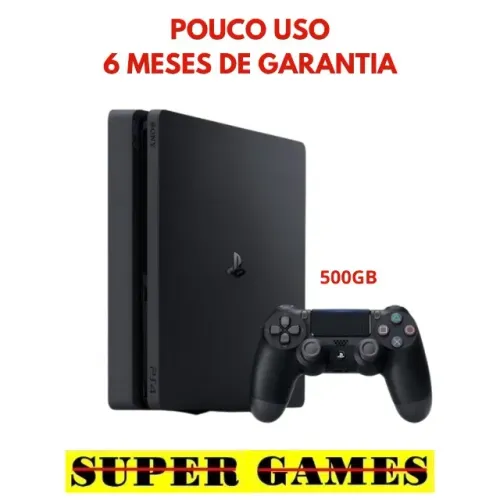 PS4 slim 1TB (excelente). AvaliamosTroca, loja física desde 2004, próximo ao metrô.