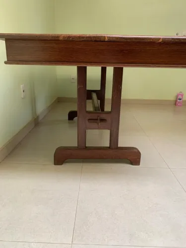mesa madeira sucuprira 6 lugares excelente estado