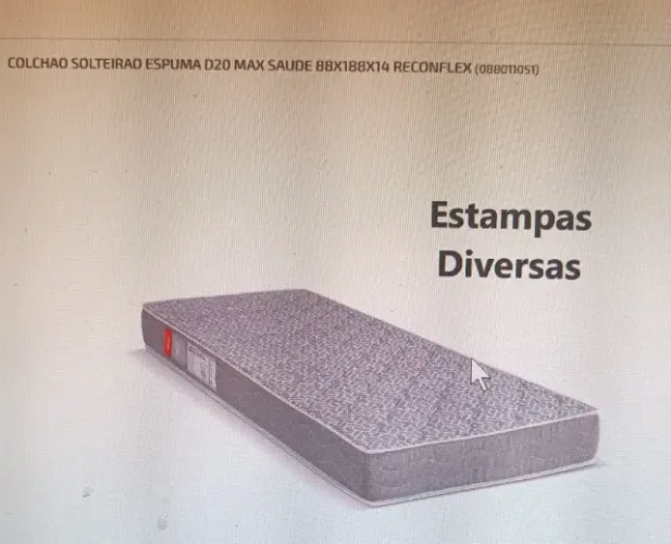 Colchão Solteirão Espuma D20 Max Saude 88x188x14 Reconflex